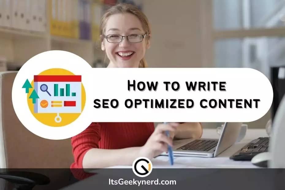 how to write SEO optimized content
