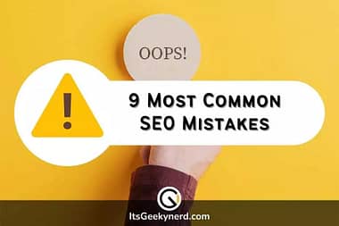 9 most common SEO mistakes