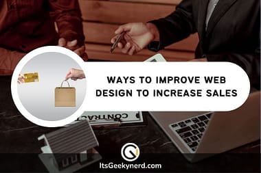 ways to improve your web design to increase sales