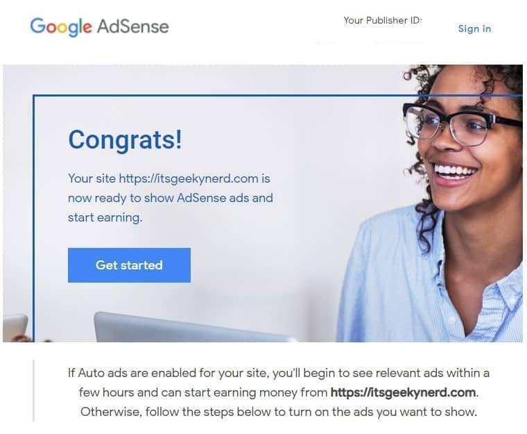 Adsense Approved