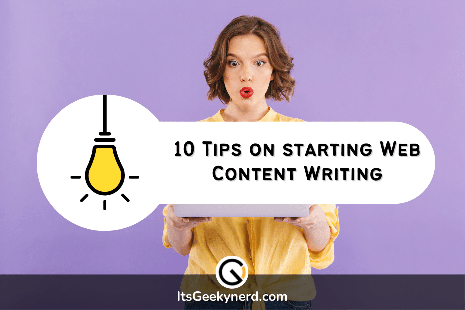 tips on starting web content writing